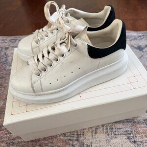 Alexander MqQueen Black White Sneakers SIze 37 7